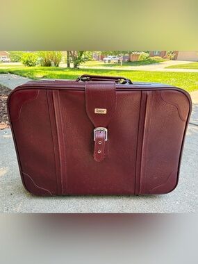 MCM Vintage LYNX Genuine Leather Large Suitcase w/ Wheels